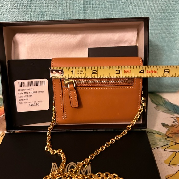 MCM Mode Travia Trifold Chain Wallet - Picture 3 of 14